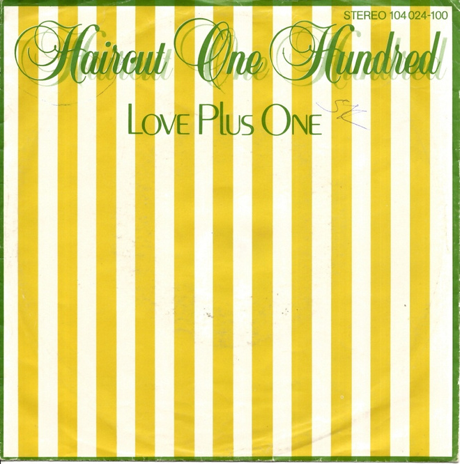 HAIRCUT ONE HUNDRED: Love Plus One / Marine Boy  7"kk