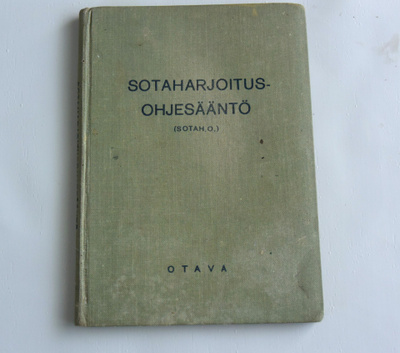 Otava Sotaharjoitusohjesääntö -kirja 1939 !