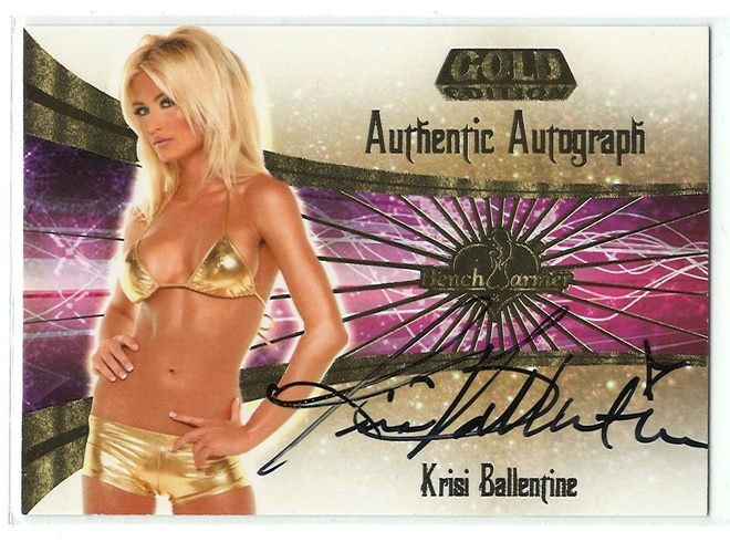 Bench Warmer 2007 Gold Edition Autograph Krisi Ballentine