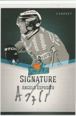 2012/13 Cardset  Signature Angelo Esposito, Pelicans