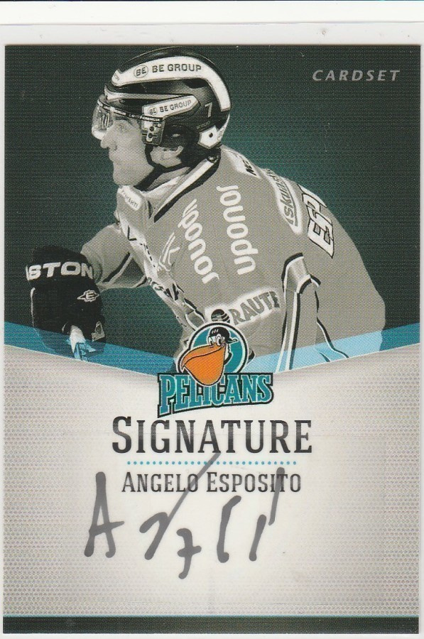 2012/13 Cardset  Signature Angelo Esposito, Pelicans