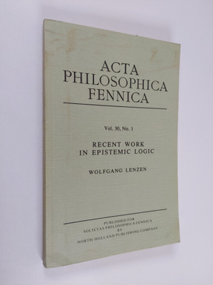 Wolfgang Lenzen : Recent work in epistemic logic