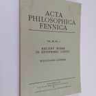 Wolfgang Lenzen : Recent work in epistemic logic - pikkukuva 1