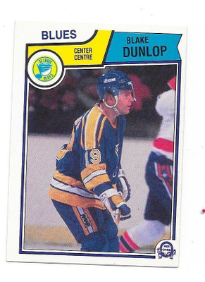 1983-84 OPC #314 Blake Dunlop St Louis Blues