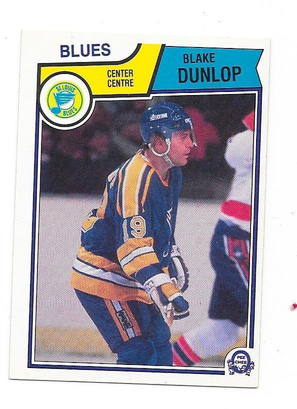 1983-84 OPC #314 Blake Dunlop St Louis Blues