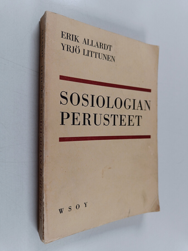 Erik Allardt : Sosiologian perusteet
