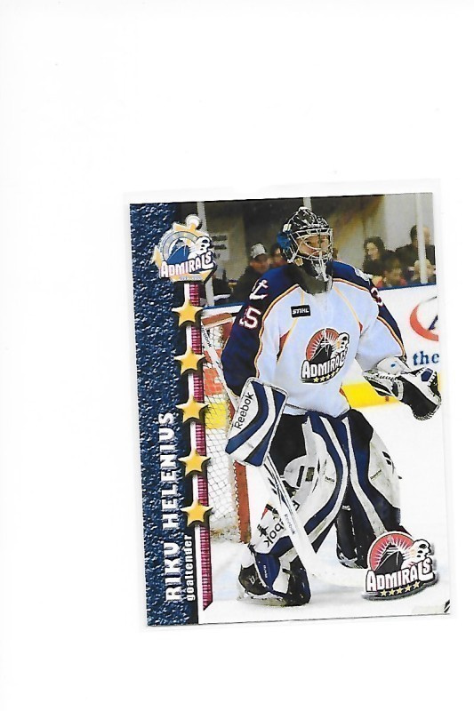 2008-09 Norfolk Admirals #5 Riku Helenius Jokerit farmi MV