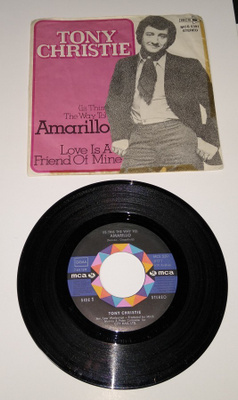 TONY CHRISTIE AMARILLO 7" SINGLE  7-LN 1540
