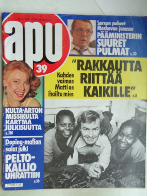 Apu lehti Nro 39/1984 ((24.8)