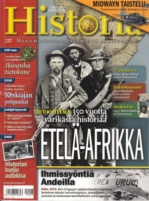 Tieteen Kuvalehti HISTORIA 8/2010 Teema: Etelä-Afrikka