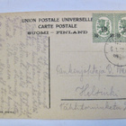 VANHA Postikortti Rautatie Asema Elisenvaara 1920 - pikkukuva 2