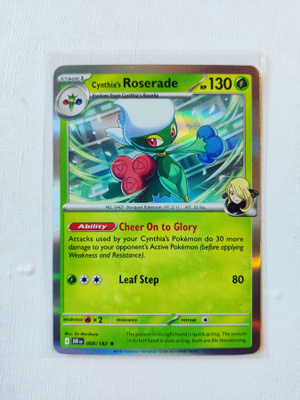 Cynthia's Roserade Holo Rare