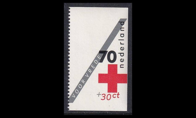Alankomaat 1239D ** Punainen Risti vihkomerkki (1983)