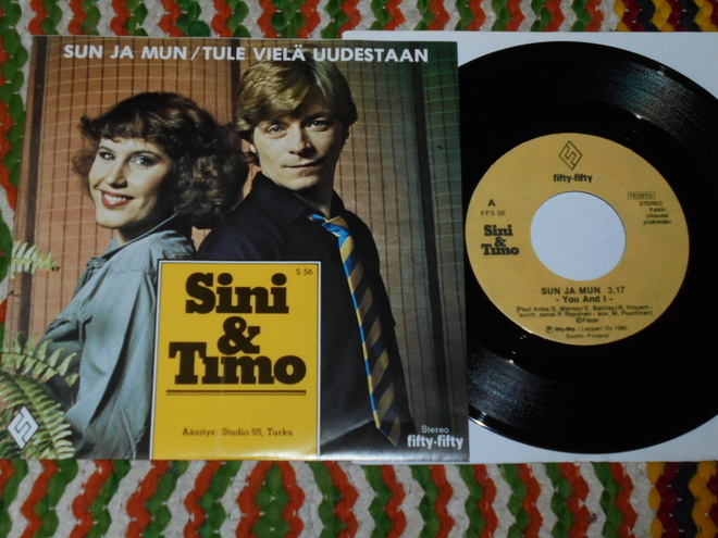 7" SINI JA TIMO - Sun Ja Mun - single 1980 MINT-