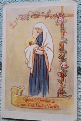 Martta Wendelin,  Hy 343 R1, kulkenut käsipostissa 1959