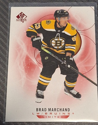 Sp Authentic 2020-21 Limited Red Brad Marchand Card# 35