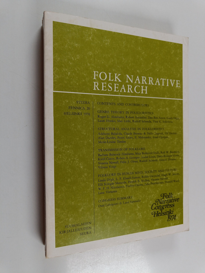 Folk Narrative Research : Some Papers Presented at the VI...