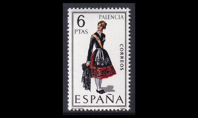 Espanja 1844 ** Kansanpukuja Palencia (1970)