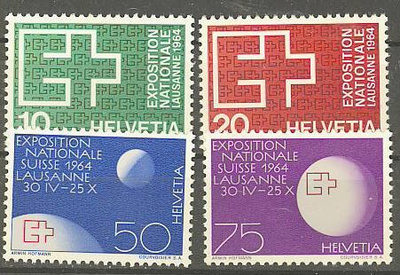 Sveitsi Mi 782-5 +