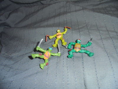 Figuurit Turtles 3 kpl