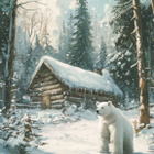 Talvi aiheinen kortti - pikkukuva 1
