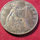 1 penny 1912H Iso-Britannia-Great Britain - pikkukuva 2