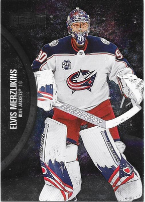 2021-22 Metal Universe #44 Elvis Merzlikins , Columbus MV
