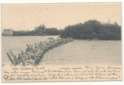 OULU, LOHIPATO - Carte Postale, kulk. 1903