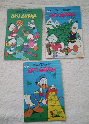 3 AKU ANKKA lehteä 70- luvulta