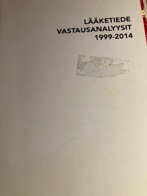 LÄÄKETIEDE VASTAUSANALYYSIT 1999-2014