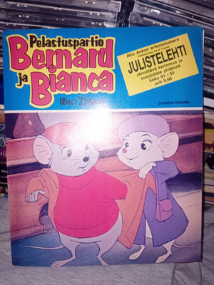 Julistelehti Pelastuspartio Bernard ja Bianca ( SIS POSTIKUL