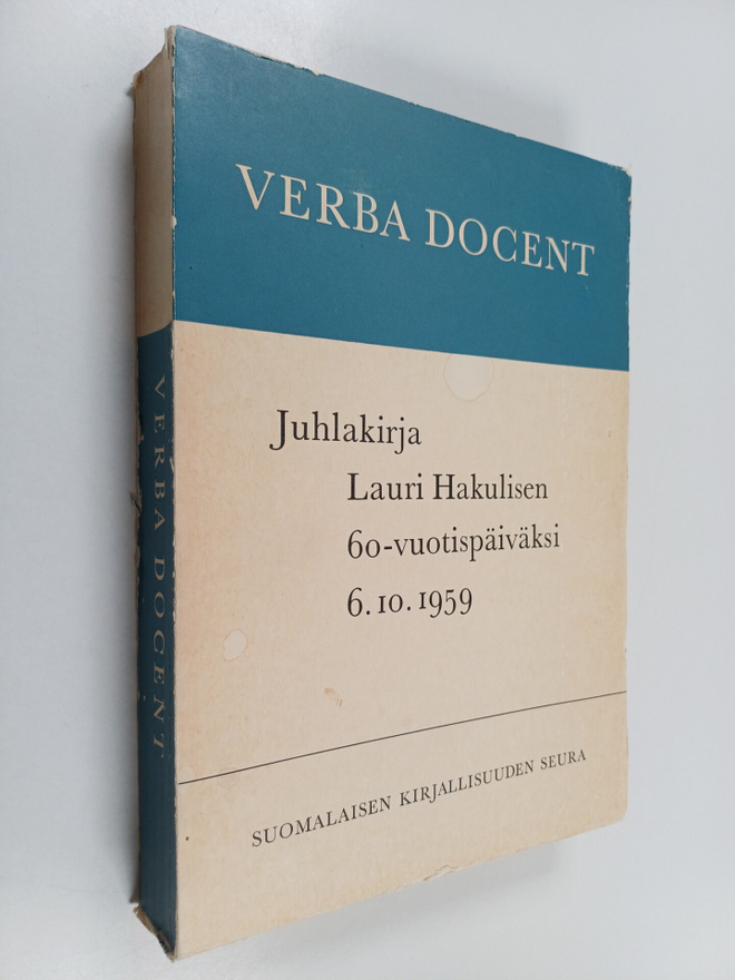 Verba Docent. Juhlakirja Lauri Hakulisen 60-vuotispäiväks...