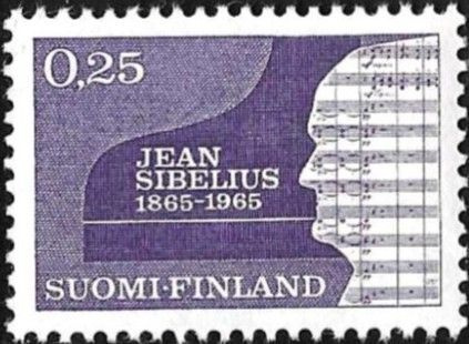 1965 Jean Sibelius 0,25 mk ** LaPe 602