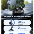 Joyroom 360° säädettävä puhelinteline kojelaudalle #32120 - pikkukuva 2