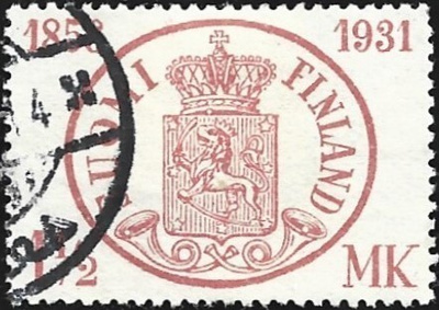 1931 Postimerkin 75-vuotisjuhla 1½ mk leimattu LaPe 167