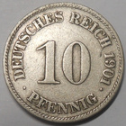 Saksa. 10 pfennig 1901J. - pikkukuva 1