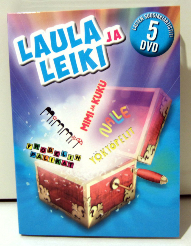 Laula ja leiki Lasten suosikkiartistit (5 kpl dvd boksi)