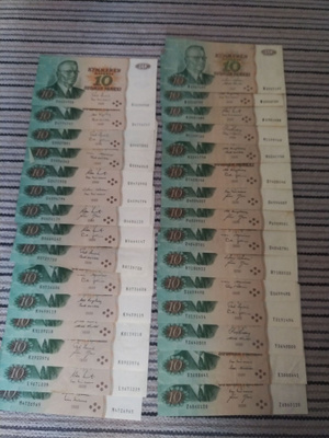 10 markkaa 1980, 30 kappaletta
