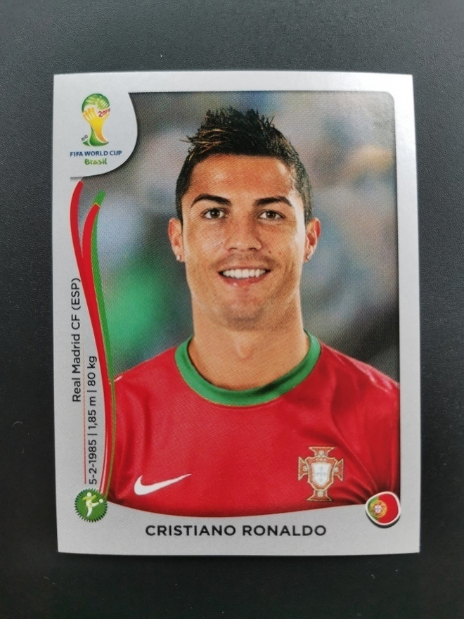 2014 Panini World Cup #523 Cristiano Ronaldo platinum