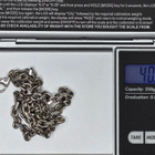Valkokultainen 585 ankkurikaulaketju 50cm/40g paksuus 4mm - pikkukuva 2