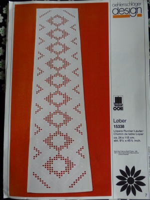 Kirjontamalli Hardanger -liinaan OOE