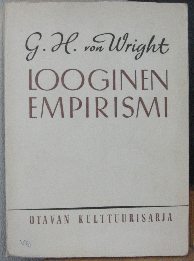 Georg Henrik von Wright: Looginen empirismi, Otava 1945.
