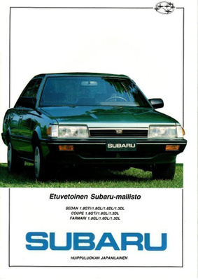 Subaru Leone -esite, 1987