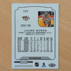2022-23 OPC Platinum Juuse Saros Aquamarine /149 - pikkukuva 2