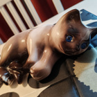 Vintage Kissa figuuri Elpa Alcobaca made in Portugal - pikkukuva 1