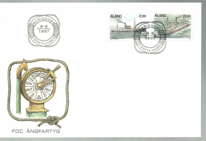 ÅLAND EPK FDC 7/1997: Höyrylaivat sarja
