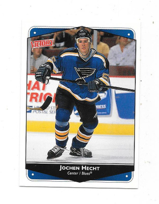 1999-00 UD Victory #262 Jochen Hecht , St Louis Blues