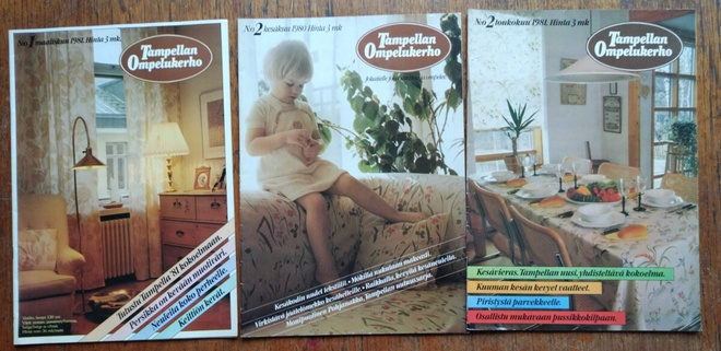 Tampellan ompelukerho 2/1980, 1/1981 ja 2/1981