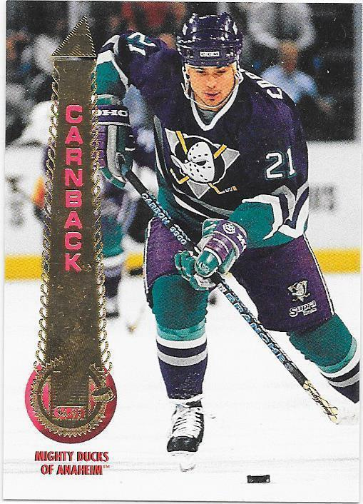 1994-95 Pinnacle #189 Patrik Carnbäck Anaheim Mighty Ducks