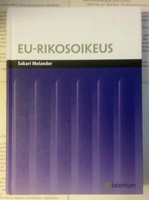 Sakari Melander - EU-rikosoikeus (sid.)